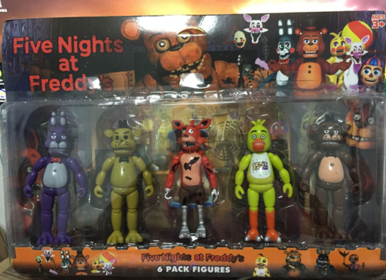 5 Pcs 5.5 Inch Five Nights At Freddy's PVC Action Figure Toy Foxy Gold –  fnafshop