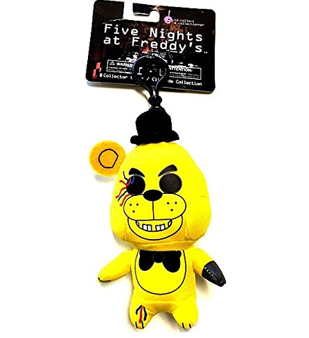 Five Nights at Freddy's GOLDEN FREDDY 5 Plush Clip Keychain Official  Licensed