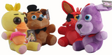 4pcs/lot Five Nights At Freddy's 4 FNAF Bonnie Foxy Freddy Fazbear Bear Plush Toys Doll 18cm 25 cm