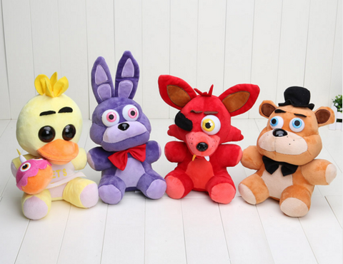 25cm plush toys FNAF Plush Toys Freddy Bear Foxy Chica Bonnie