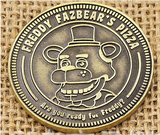 Vintage Five Nights At Freddys Freddy's Collectible 1987 Arcade Token Coin