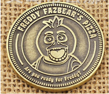 Vintage Five Nights At Freddys Freddy's Collectible 1987 Arcade Token Coin